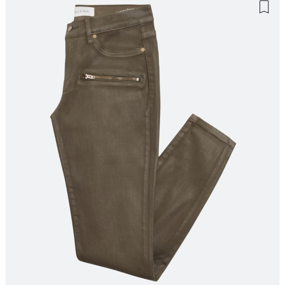 Stitch Fix Marge Zipper Detail Coated Skinny Jean.